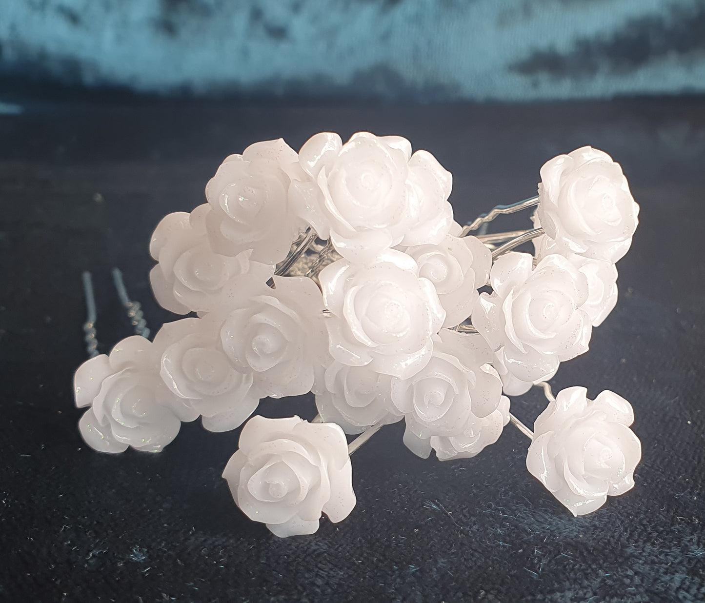 Hair pins for bridal weddings proms flowers, pearl and butterfly