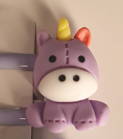 Cute set of animal hair clips