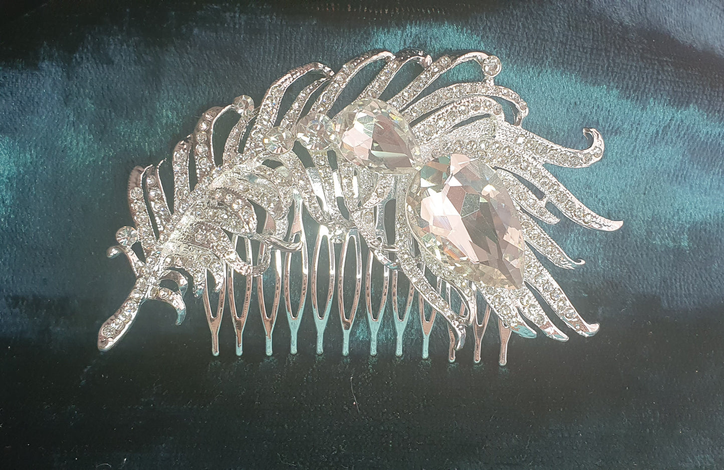 Crystal hair slides updo pieces for bridal, prom and other occasions