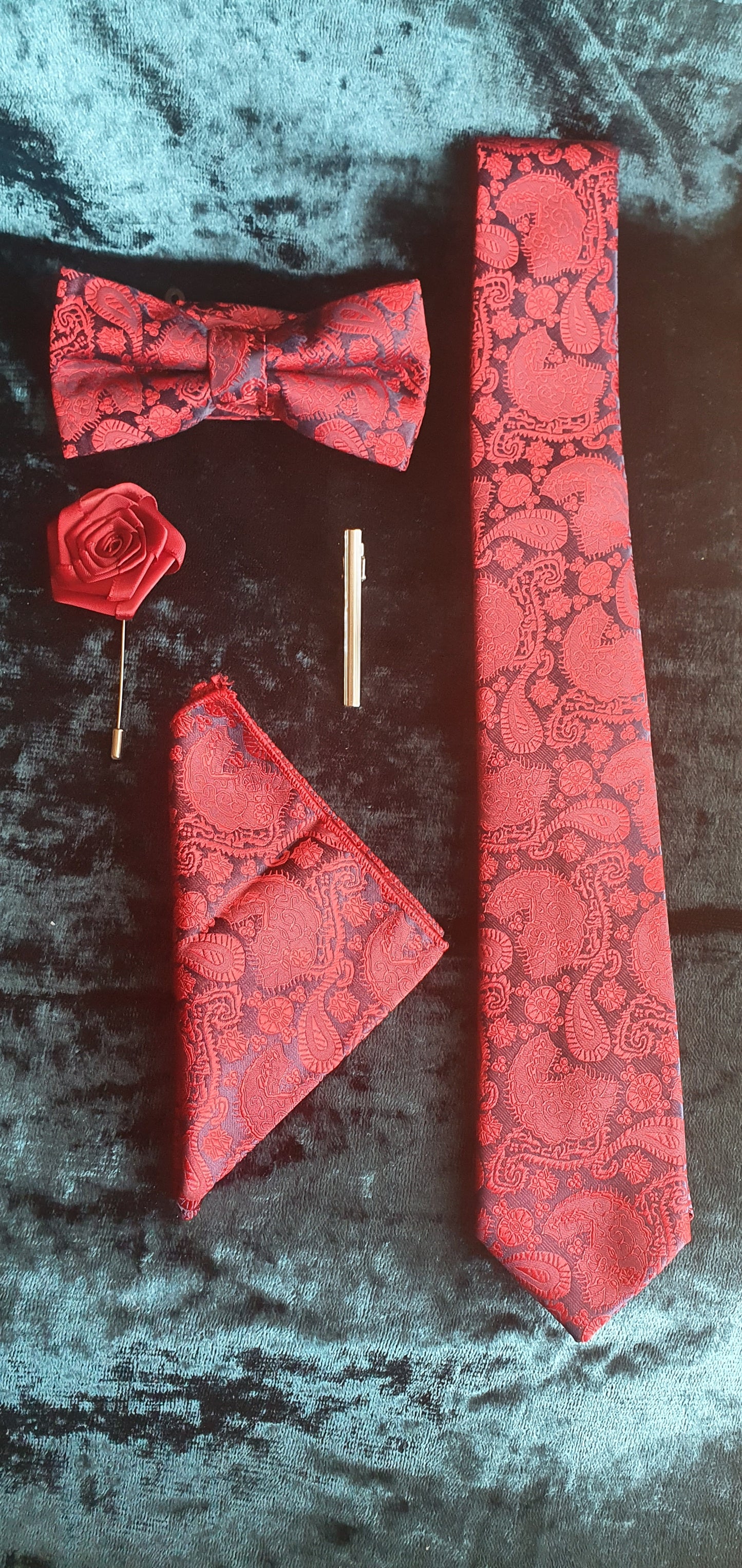 Men's Tie Set Jacquard Woven Necktie Bowtie etc