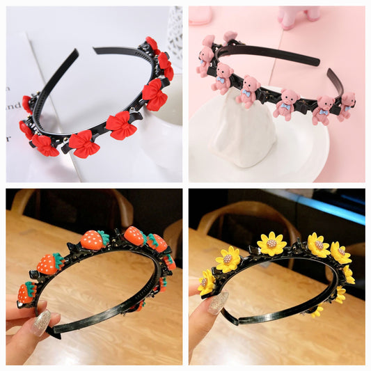 Girls kids pretty hair clip styling headband hair accessory