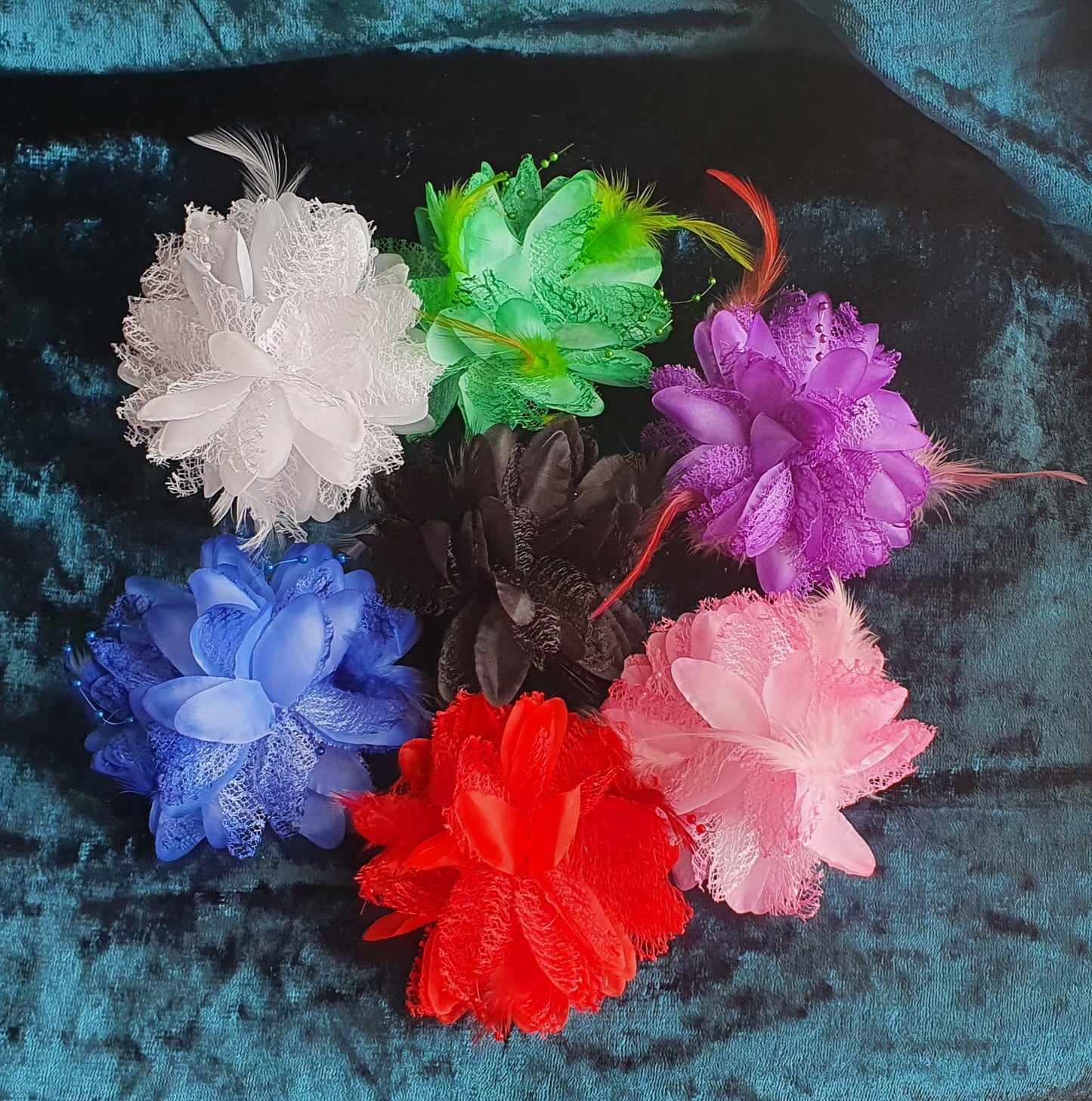 Flower Fascinator Corsage Hair Clip Bobble Pin Broach