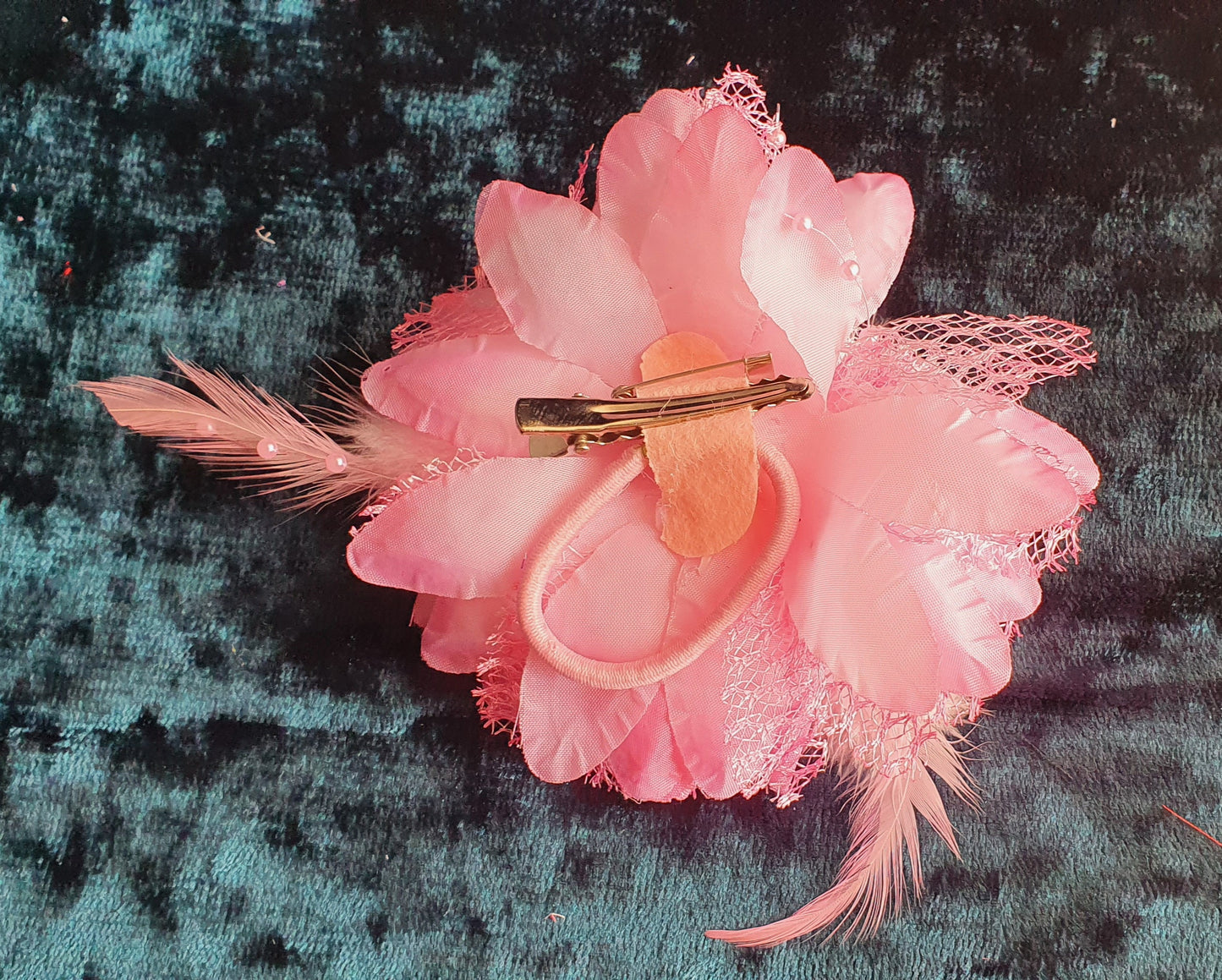 Flower Fascinator Corsage Hair Clip Bobble Pin Broach