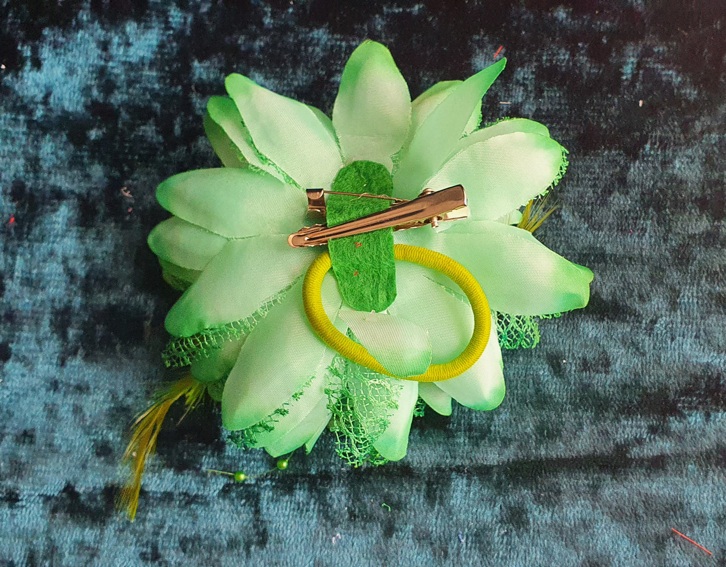 Flower Fascinator Corsage Hair Clip Bobble Pin Broach