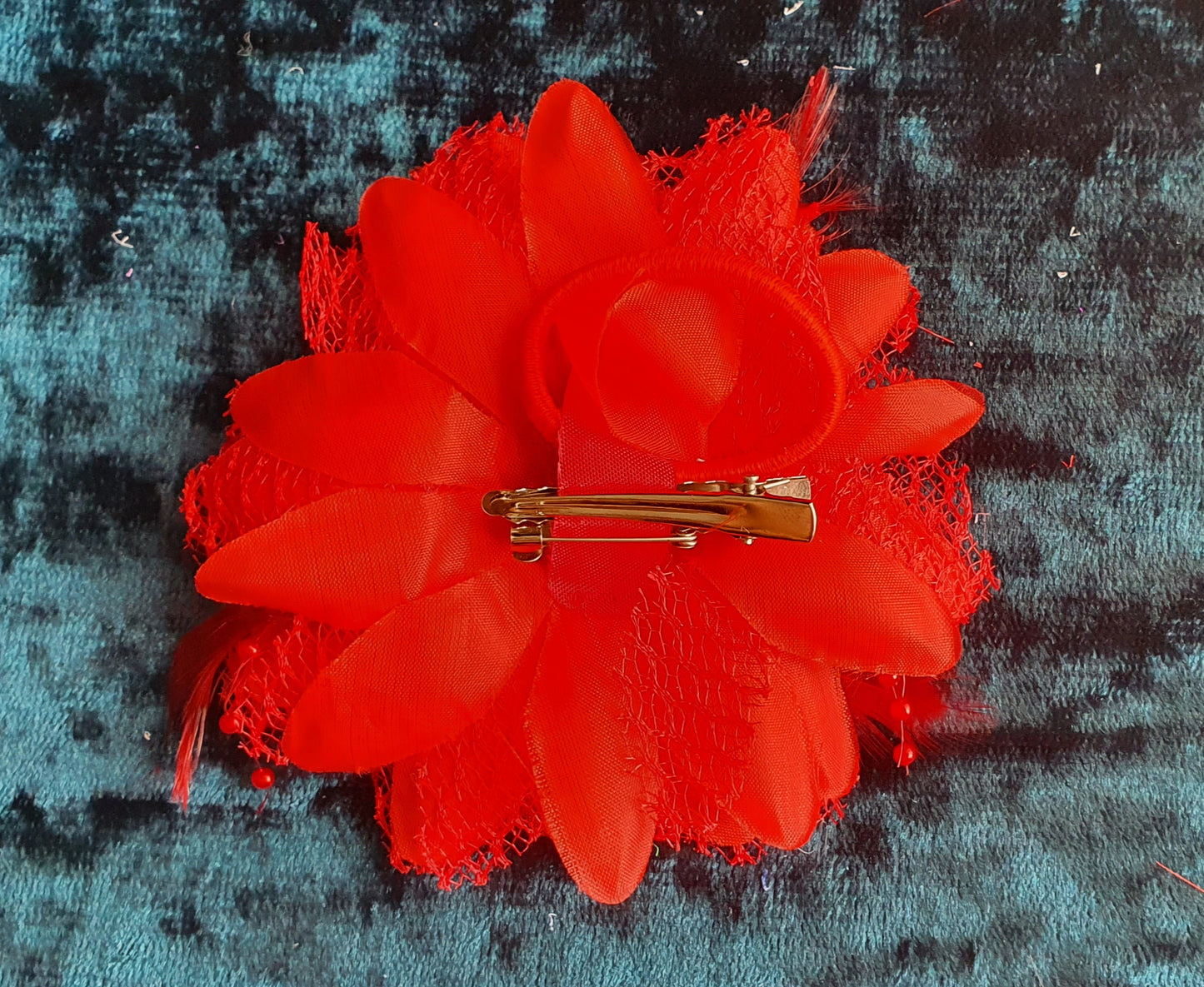 Flower Fascinator Corsage Hair Clip Bobble Pin Broach