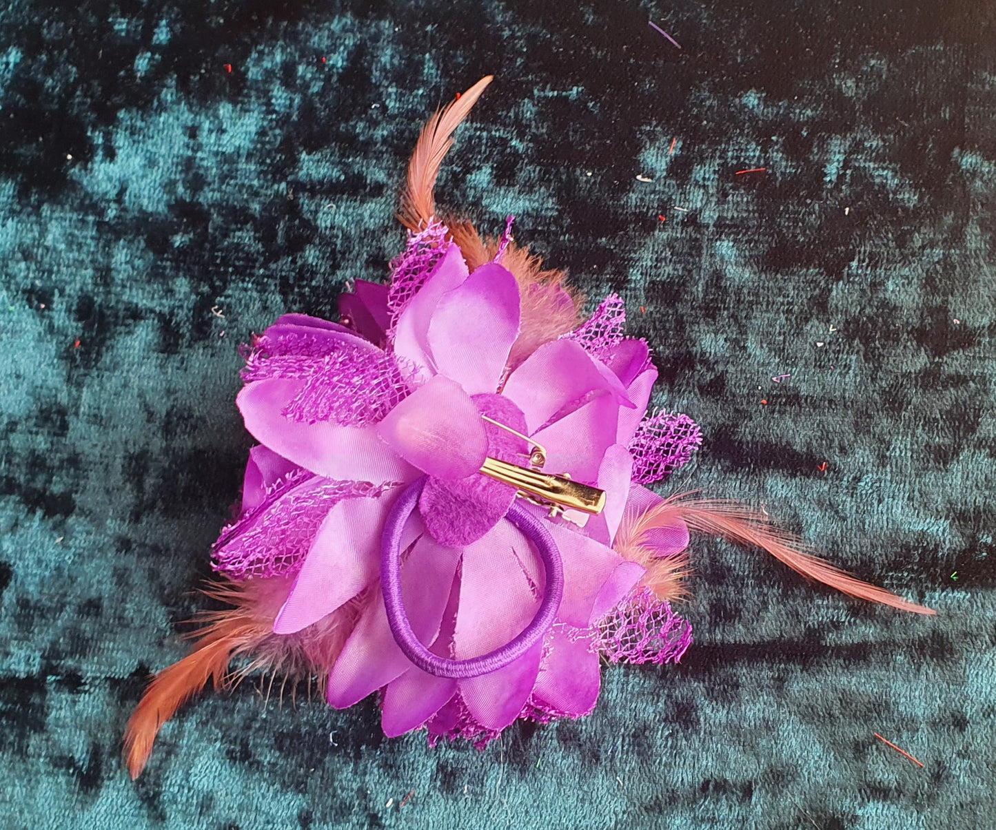 Flower Fascinator Corsage Hair Clip Bobble Pin Broach