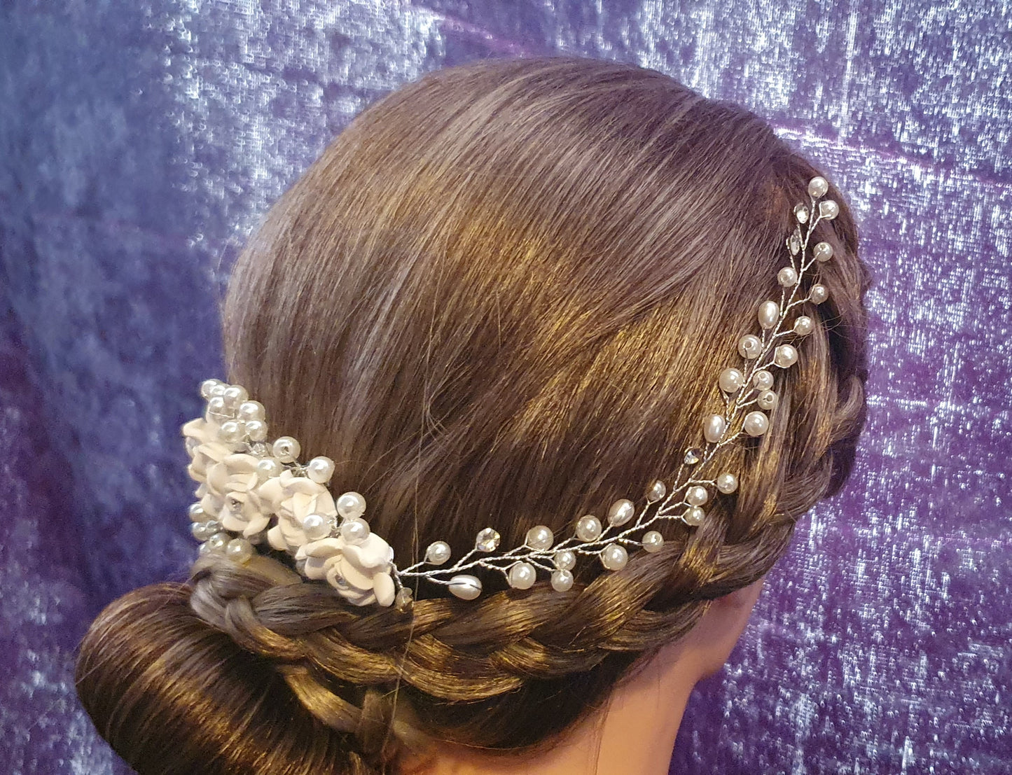 Crystal hair slides updo pieces for bridal, prom and other occasions