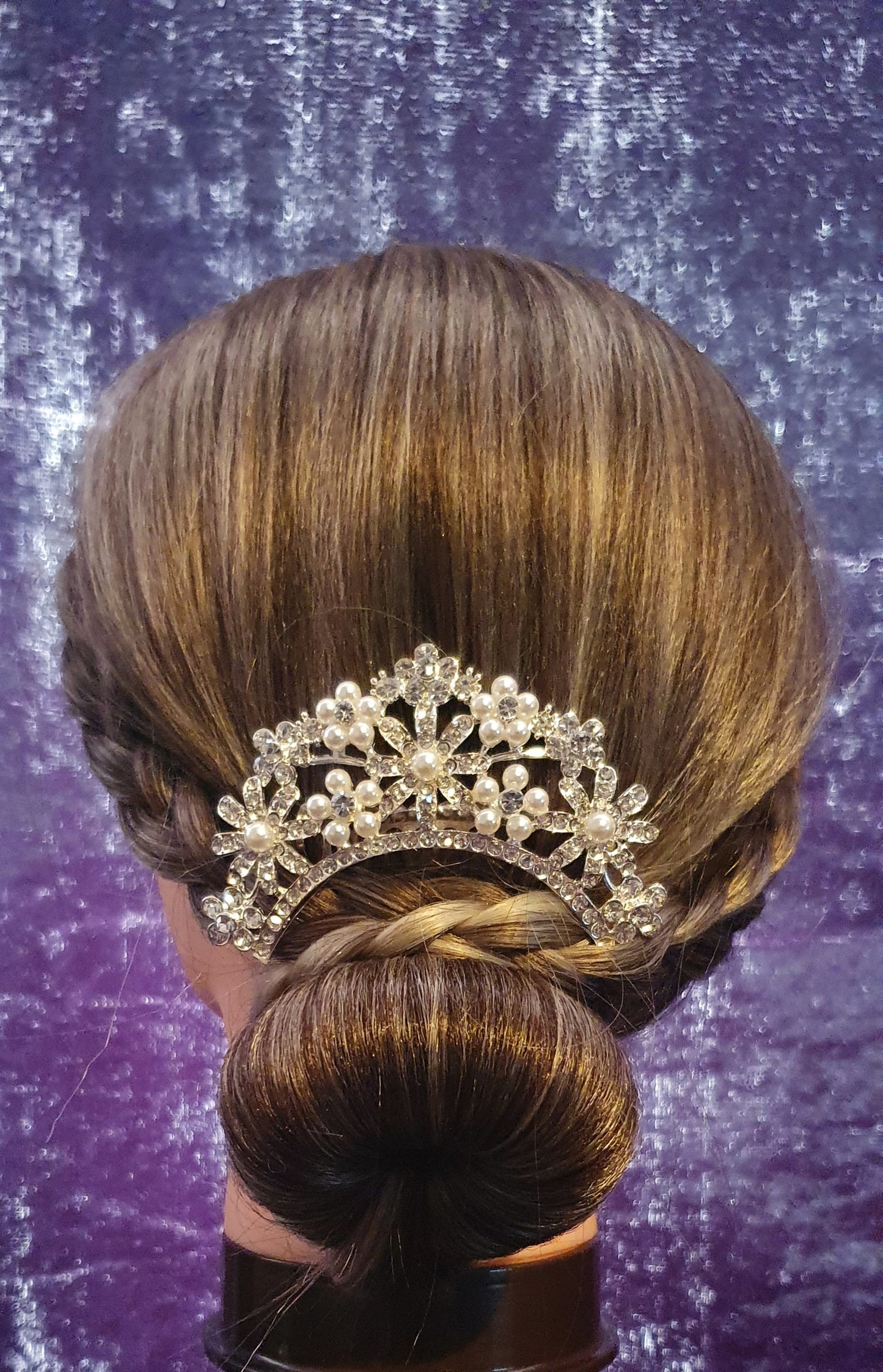 Crystal hair slides updo pieces for bridal, prom and other occasions