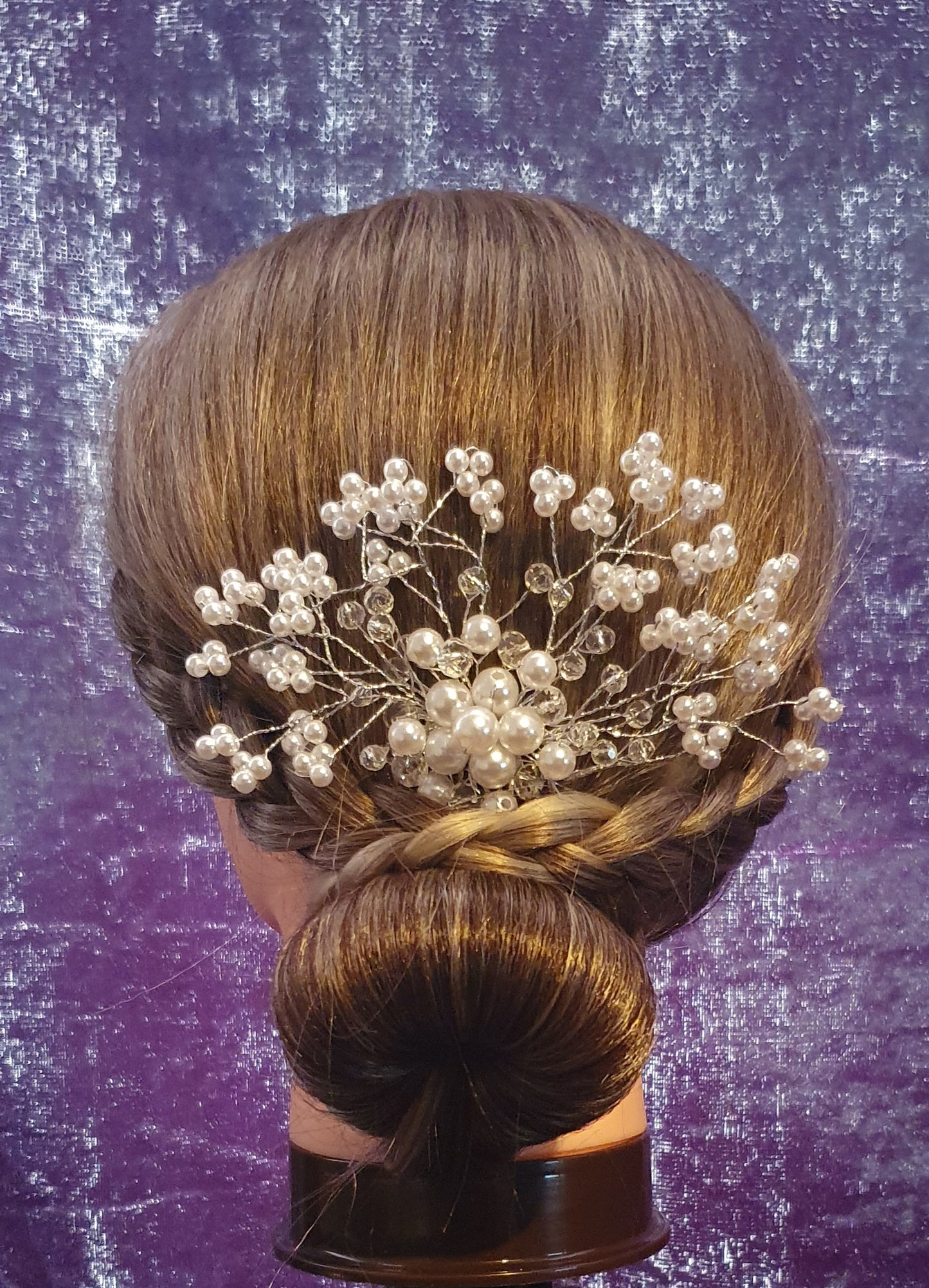 Crystal hair slides updo pieces for bridal, prom and other occasions