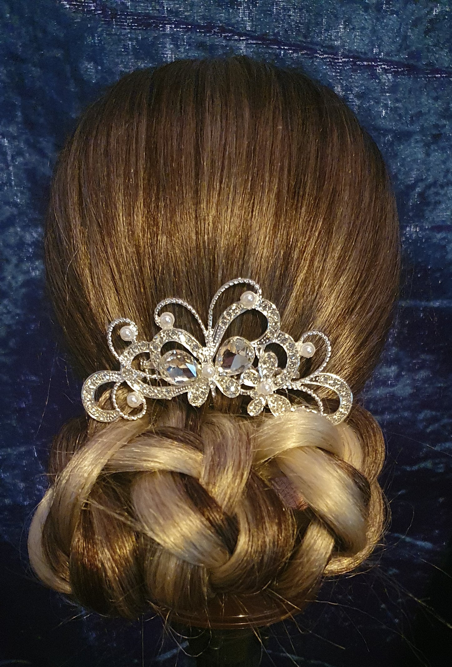 Crystal hair slides updo pieces for bridal, prom and other occasions