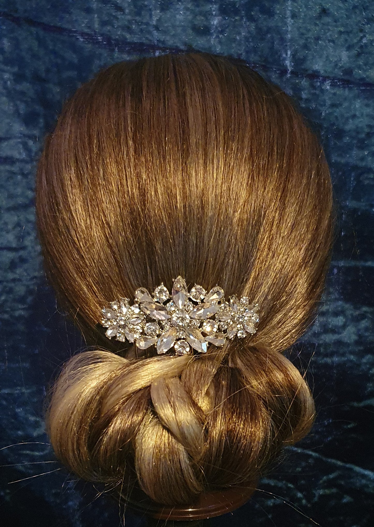 Crystal hair slides updo pieces for bridal, prom and other occasions