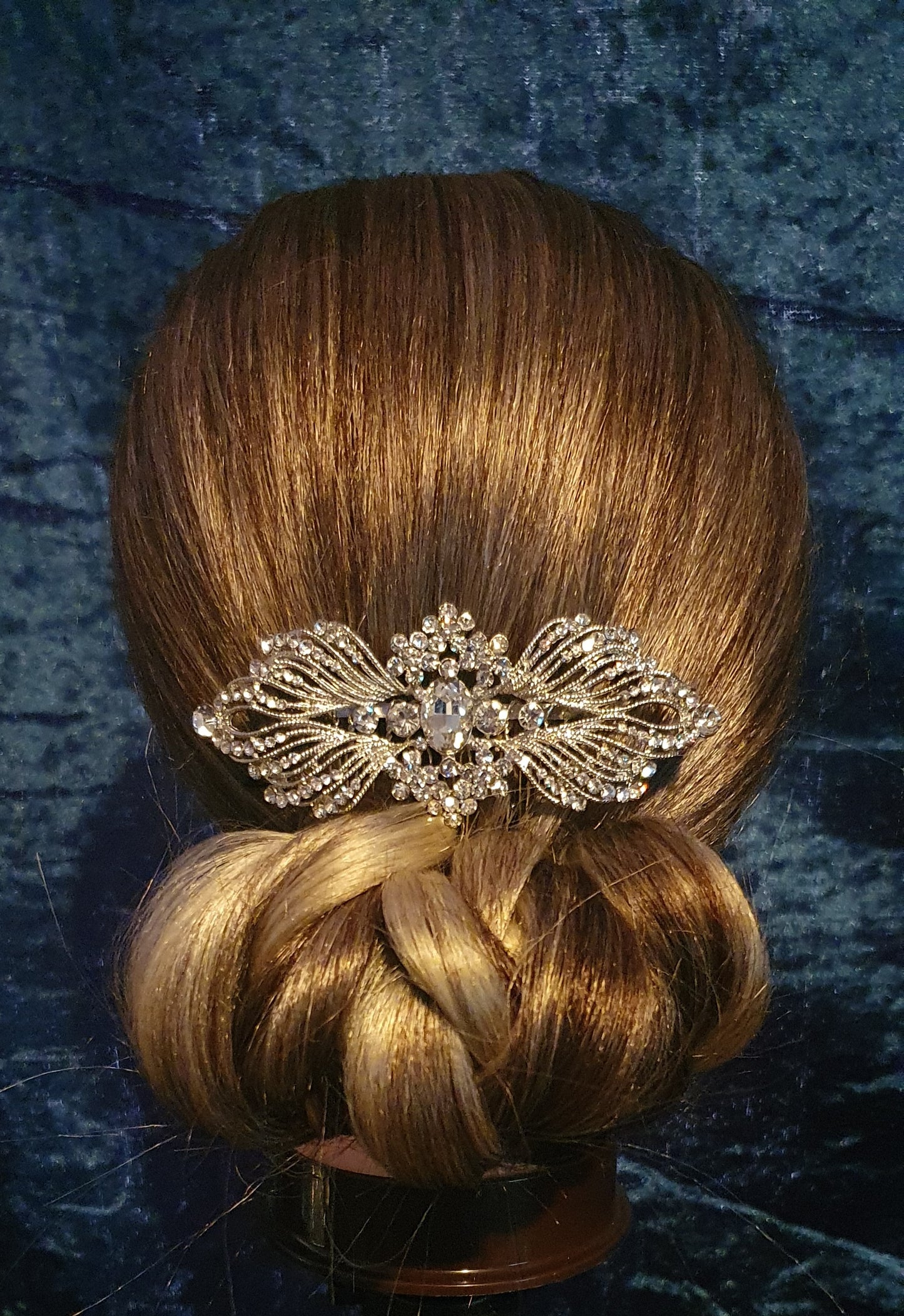 Crystal hair slides updo pieces for bridal, prom and other occasions