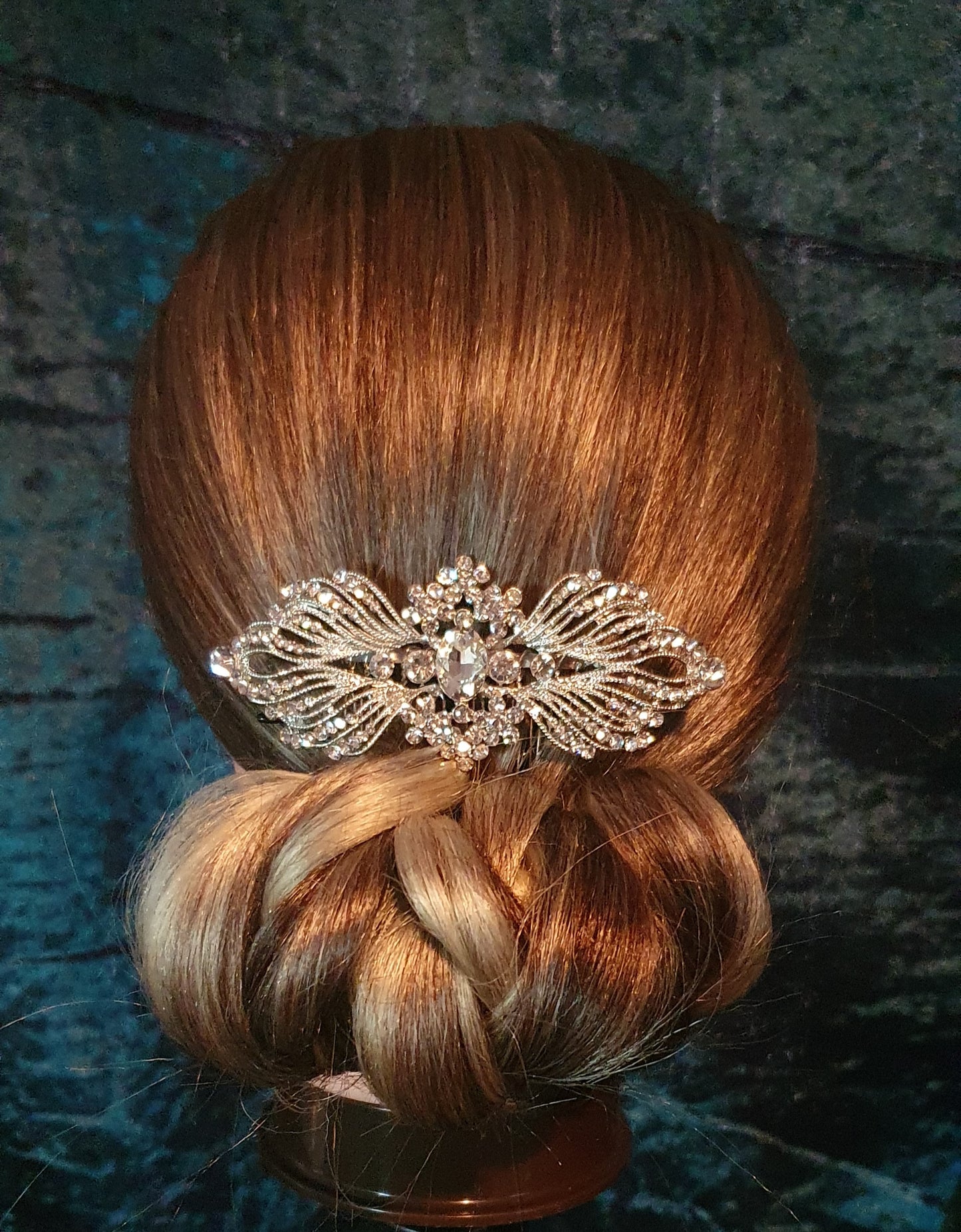 Crystal hair slides updo pieces for bridal, prom and other occasions