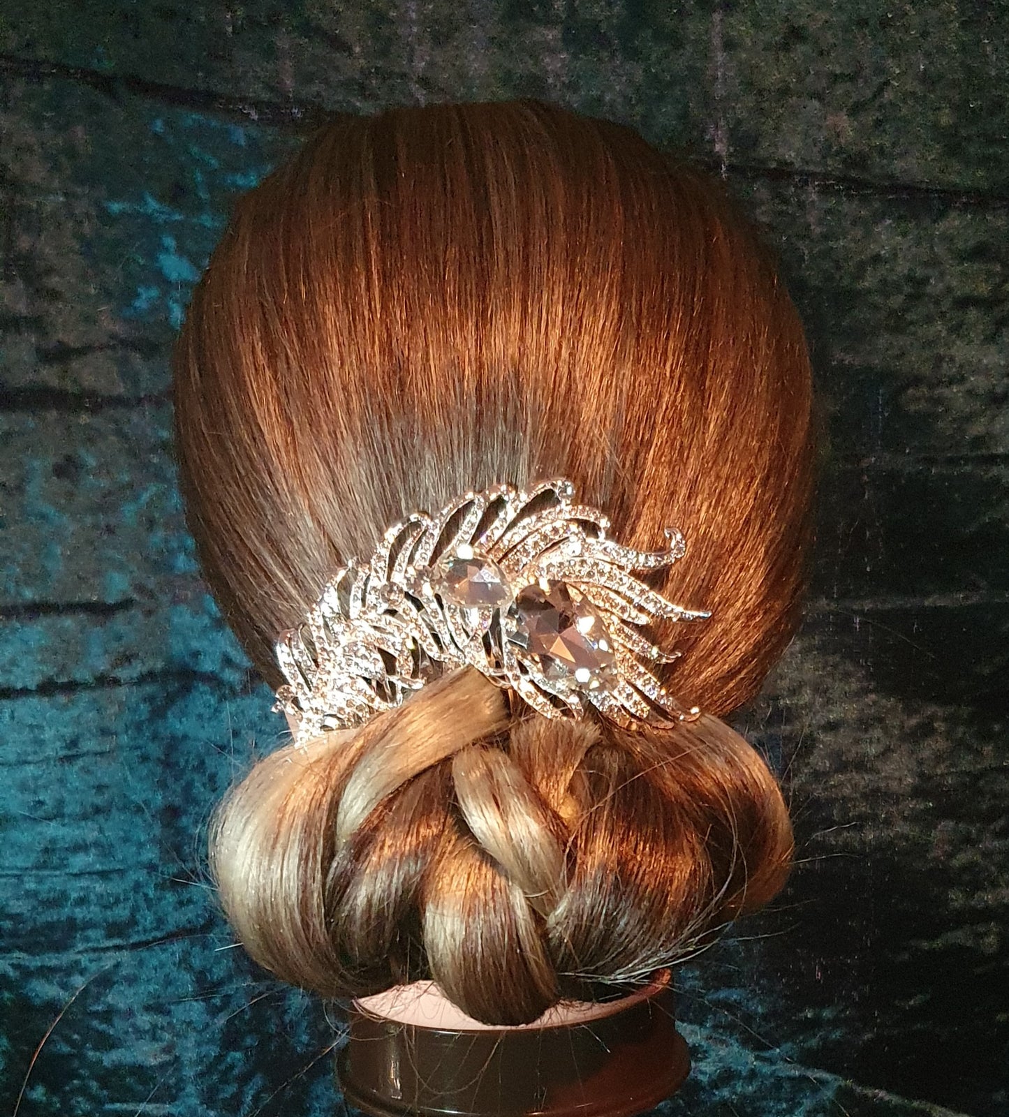 Crystal hair slides updo pieces for bridal, prom and other occasions