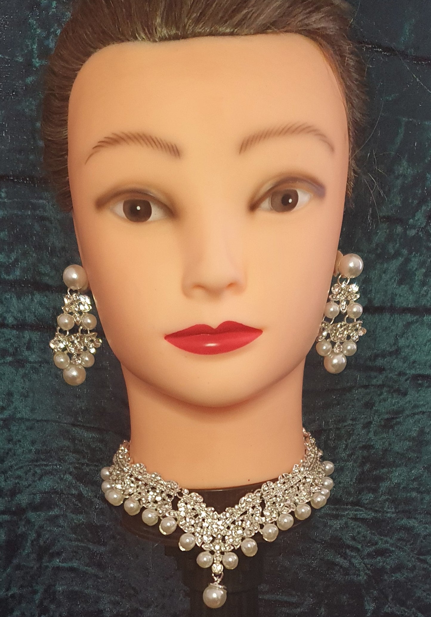 Crystal tiara and matching jewellery sets