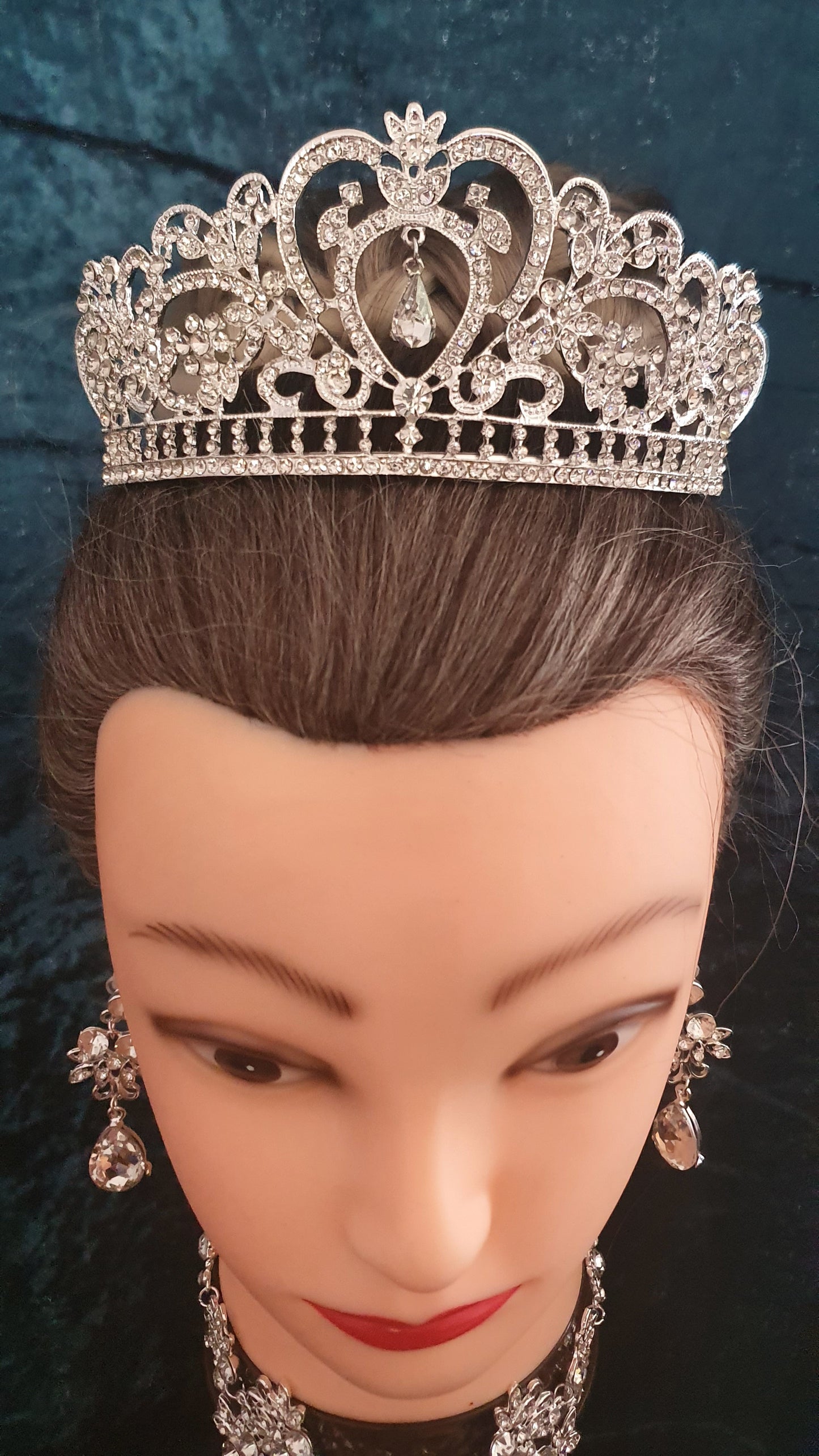 Crystal tiara and matching jewellery sets