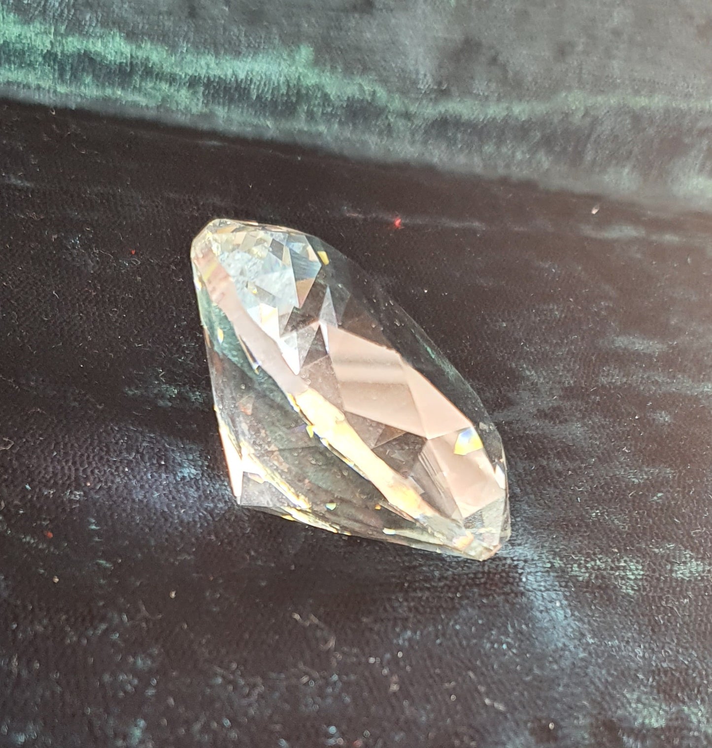 side of diamond shaped crystal figure