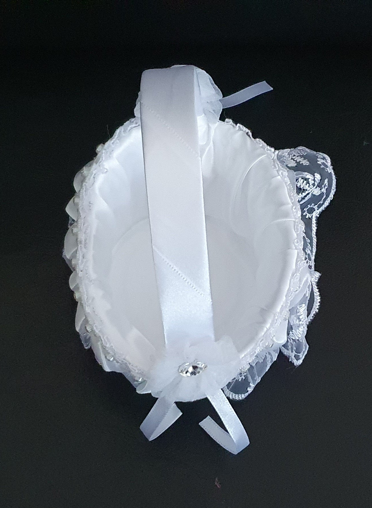 Flower girl basket wedding ceremony accessory