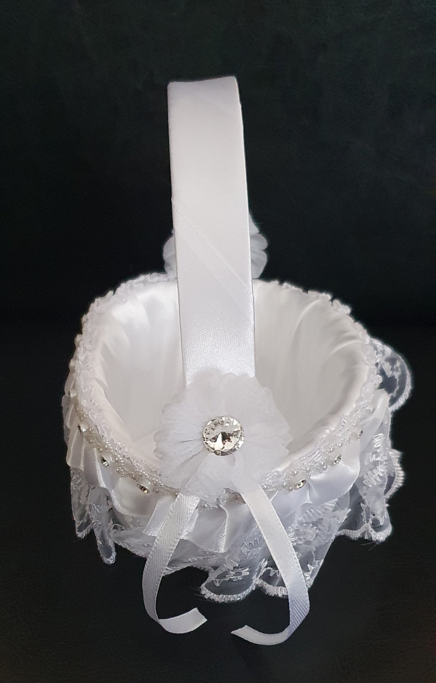 Flower girl basket wedding ceremony accessory