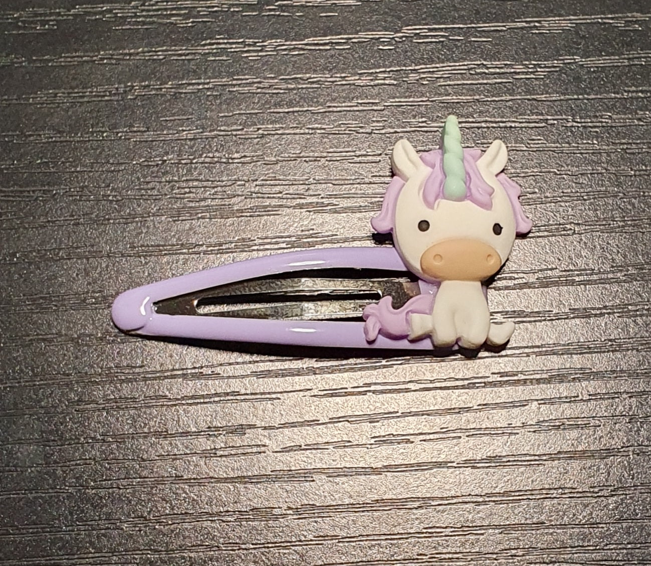 Unicorn hair clips set of four