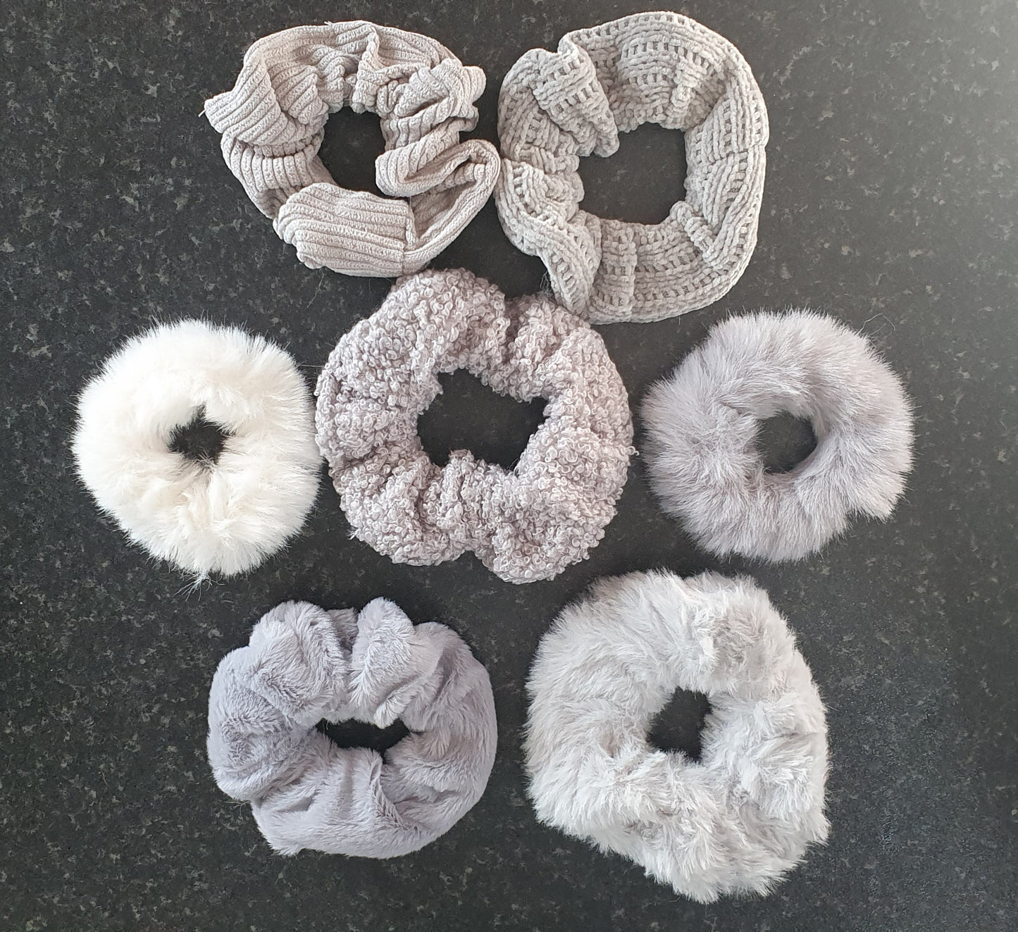 Set of 7 hair scrunchie bobble