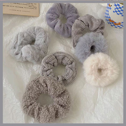 Set of 7 hair scrunchie bobble