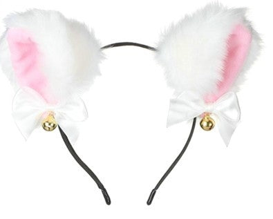 Animal faux fur cat fox fluffy ear headband