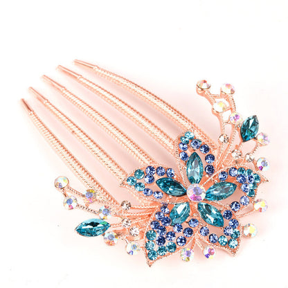 Australian crystal flower hair slides