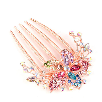 Australian crystal flower hair slides