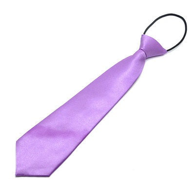 lilac Children's elastic silk Necktie