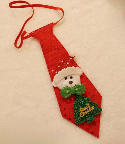 Elasticated Christmas Plush Tie