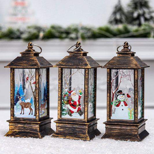 Decorated Christmas lanterns