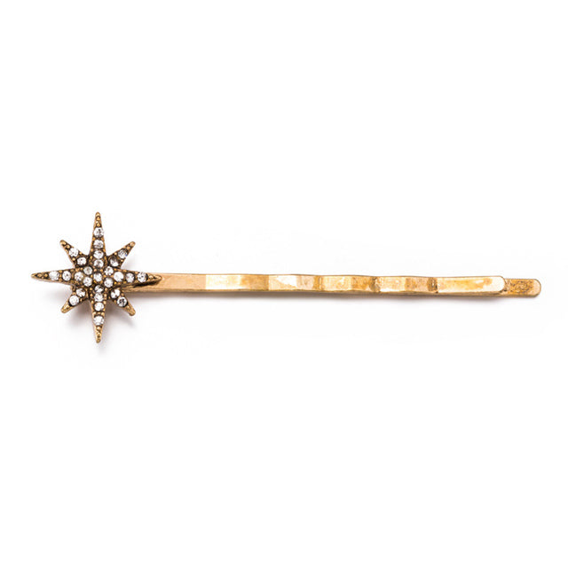 Stars and moon celestial classic vintage hair clip sets