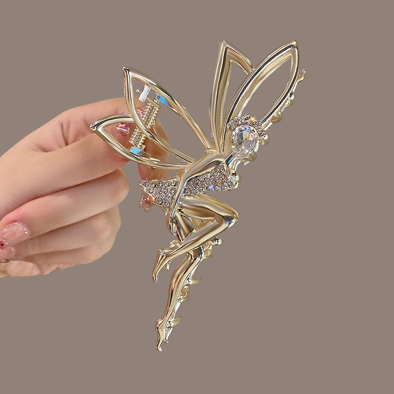 Fairy Pixie Crystal Rhinestone Metal Hair Clip Claw Barrette