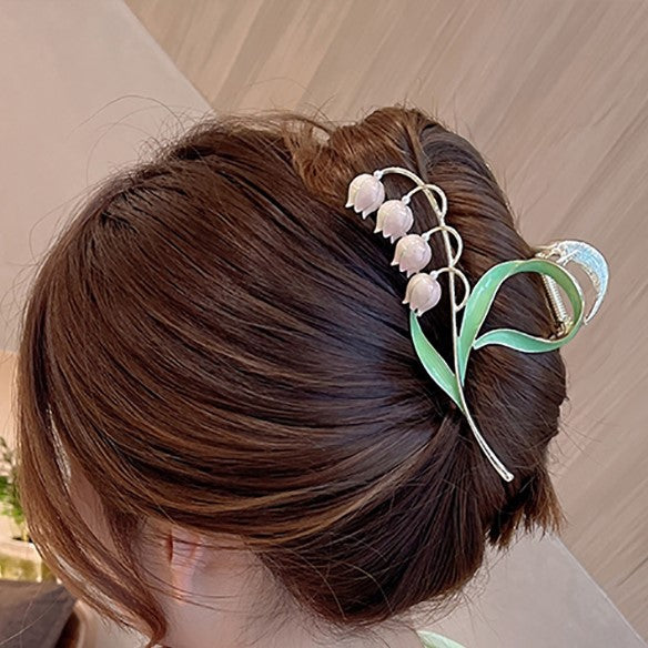 lily of the valley hair clip claw