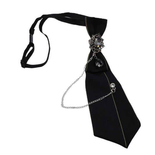 Steampunk gothic pre-tied adjustable necktie