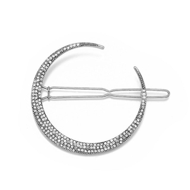 Stars and moon celestial classic vintage hair clip sets