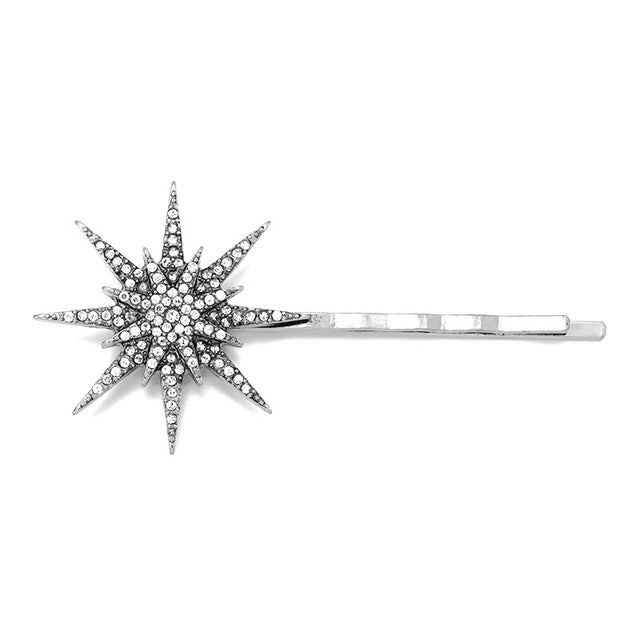 Stars and moon celestial classic vintage hair clip sets