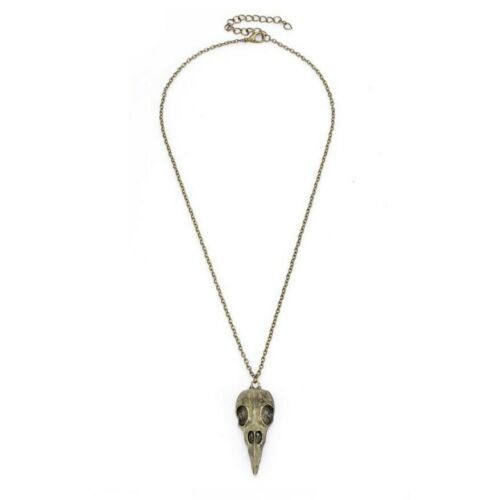 Bird Raven Animal Skull Necklace Pendants